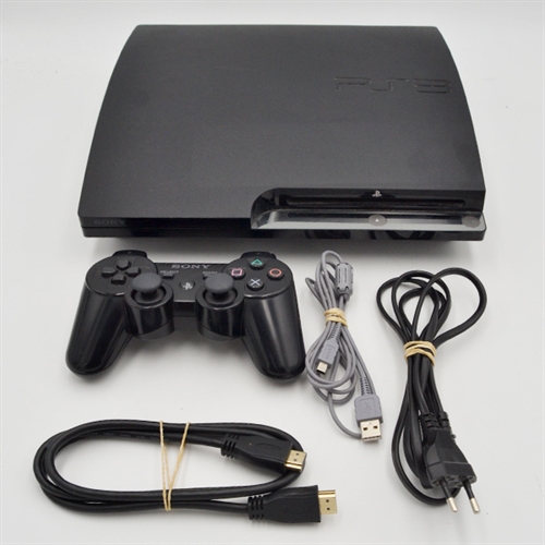 Playstation 3 Konsol - Slim 160 GB - SNR 03-27456822-64488763-CECH-2504A (B Grade) (Genbrug)